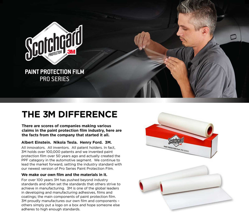 Scotchgard Paint Protection Film Pro Series SGH6PRO4, 95904, withoutCap  Sheet, 4 in x 10 ft, 1 Roll/Case 20476 - Strobels Supply